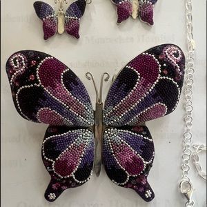 Butterfly set … sterling silver .925